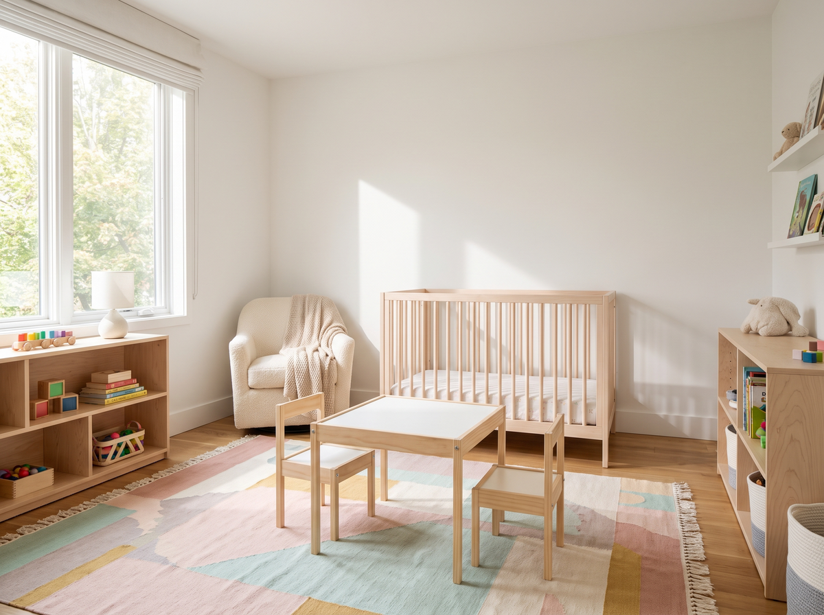 Tapis coloré pour chambre d'enfant Image
