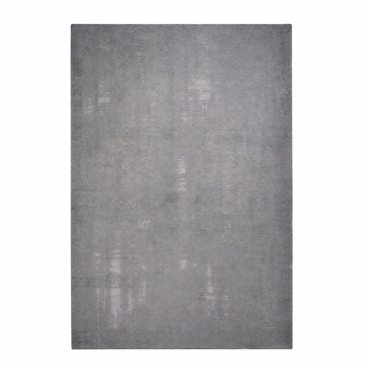 Tapis salon Ségur lichen en acrylique, vue de dessus sur fond blanc