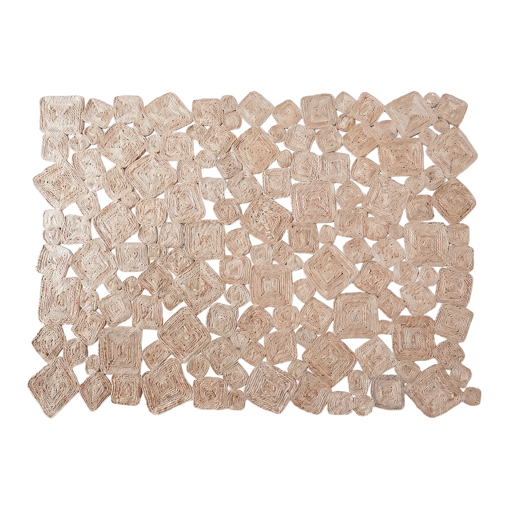 Tapis Cluny Naturel - vue produit fond blanc