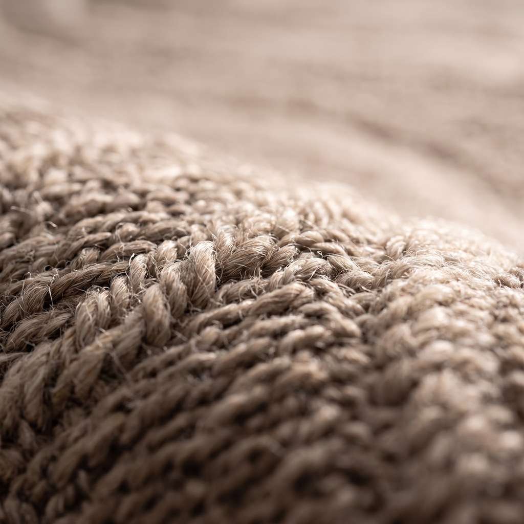 Zoom qualité du tissage du tapis Annecy