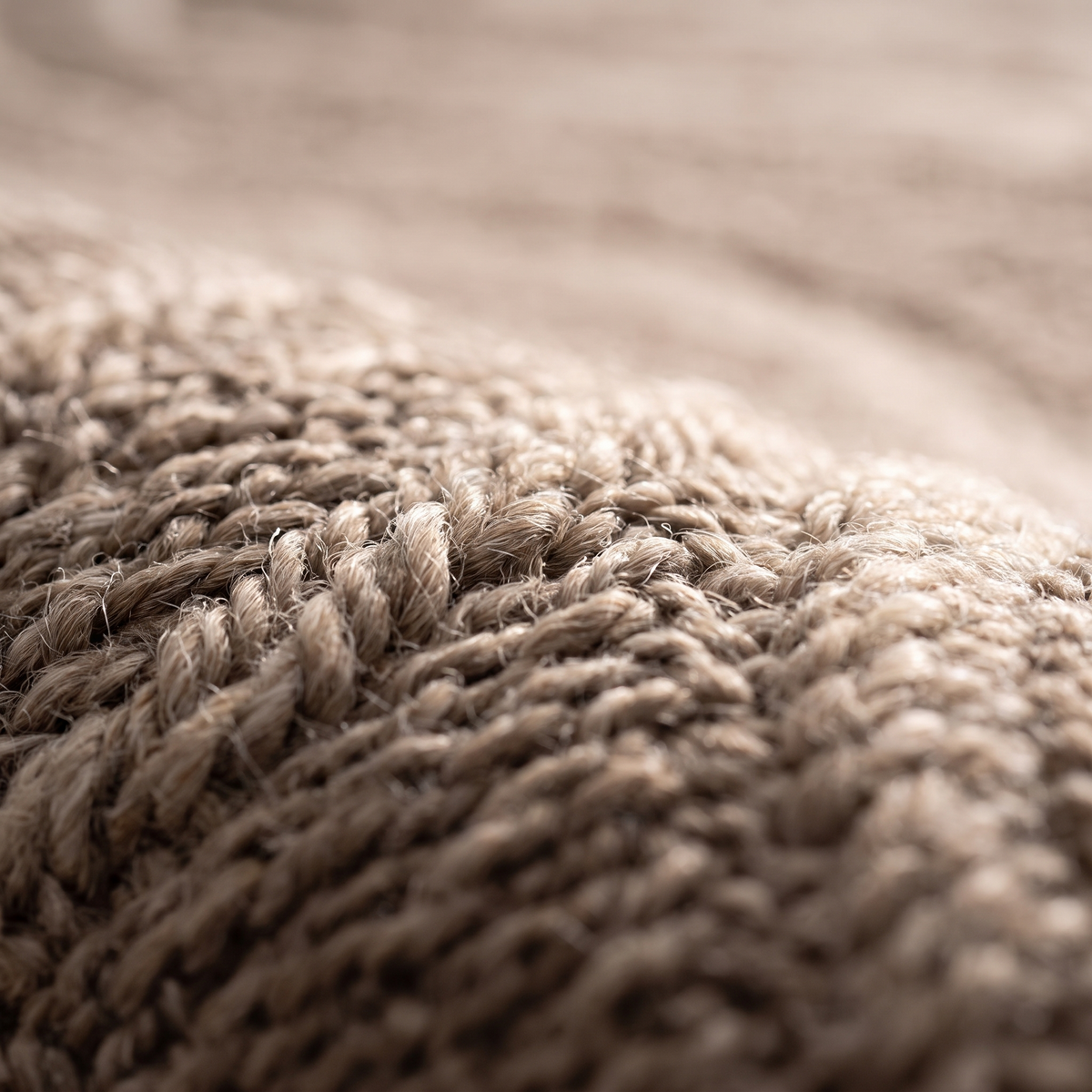 Zoom qualité du tissage du tapis Annecy