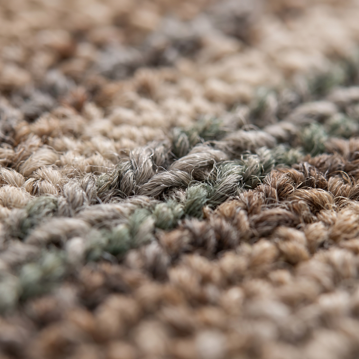 Zoom qualité du tissage du tapis Giverny