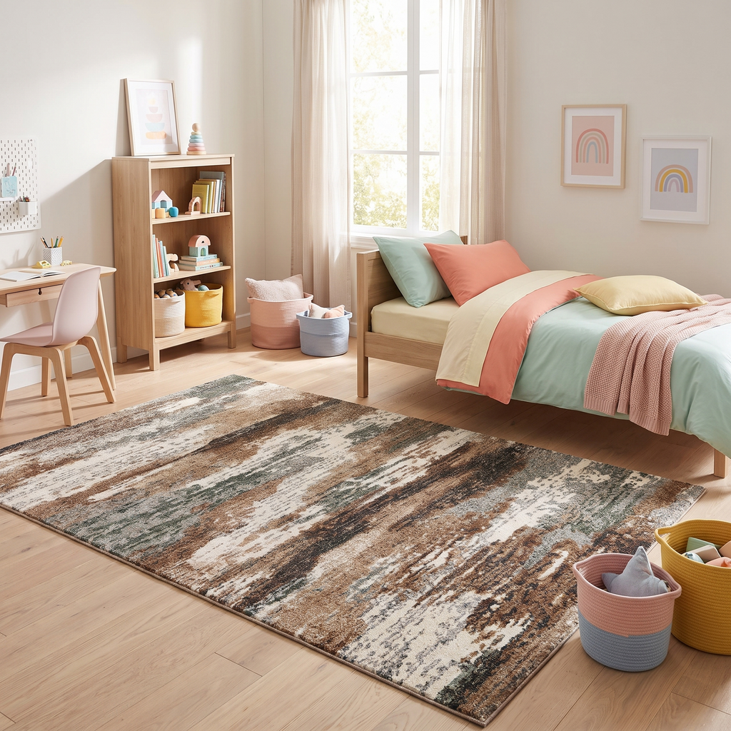 Tapis Giverny multicolore - chambre enfant vue large