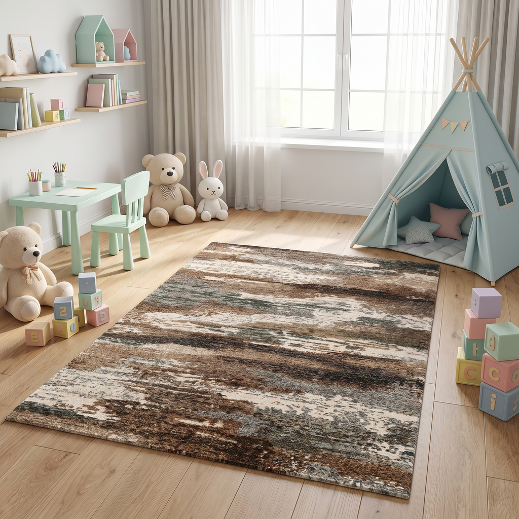Tapis Giverny multicolore dans une chambre d'enfant
