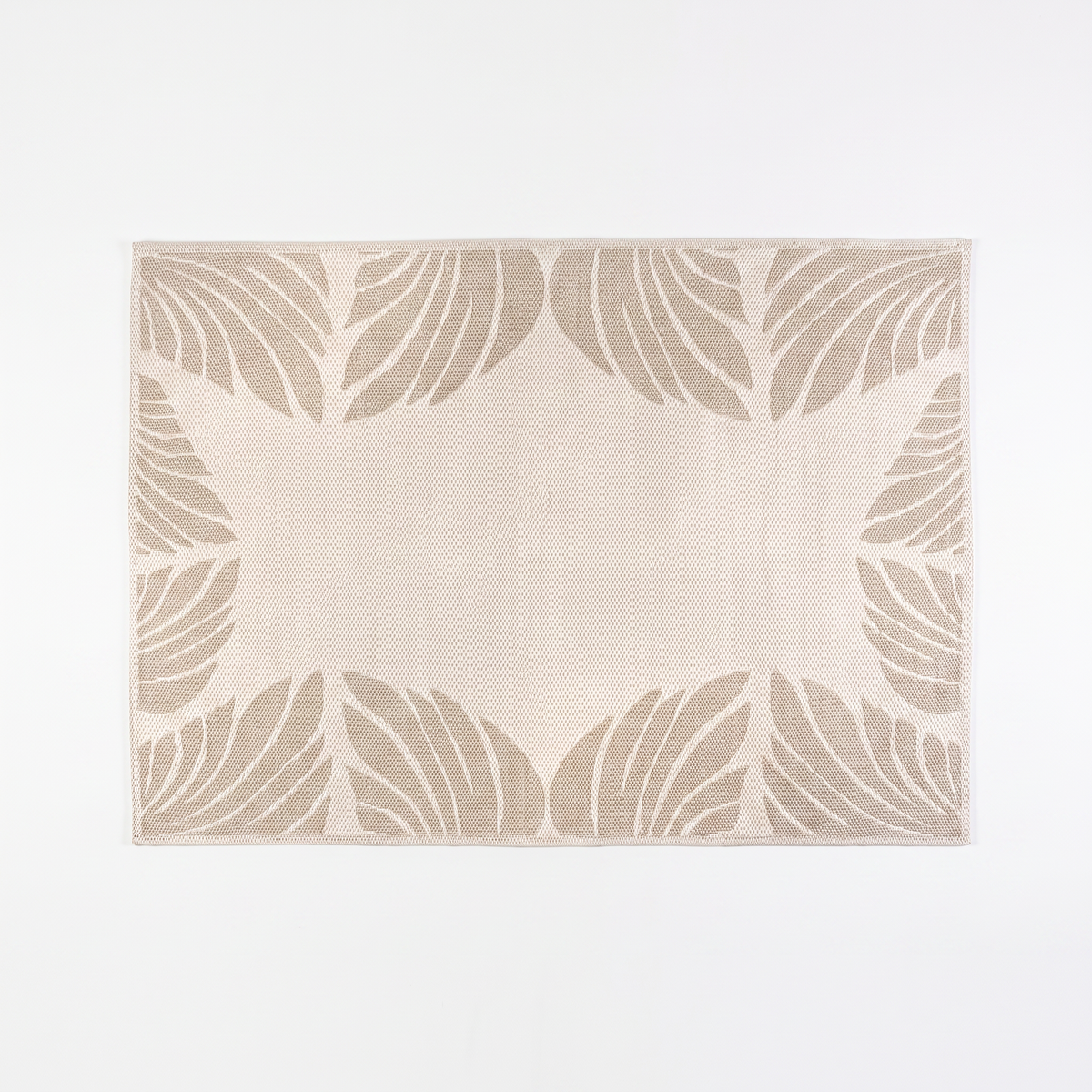 Tapis Porquerolles Naturel - vue produit fond blanc