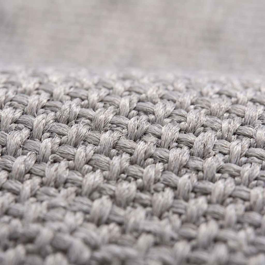 Zoom qualité du tissage du tapis Cassis Perle