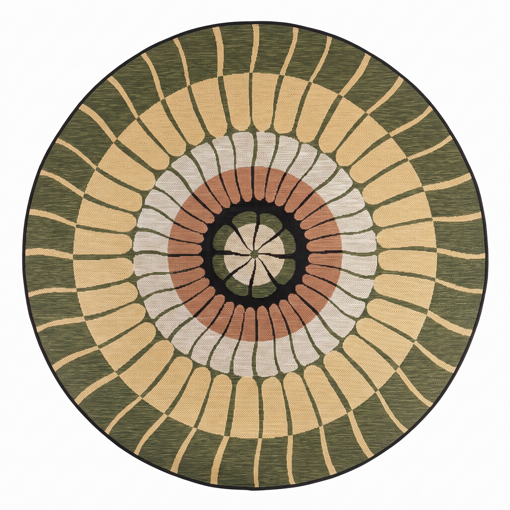 Tapis Ramatuelle Cèdre - vue produit fond blanc