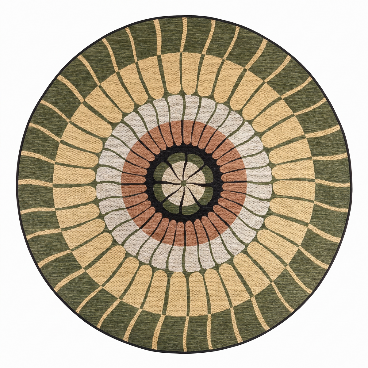 Tapis Ramatuelle Cèdre - vue produit fond blanc