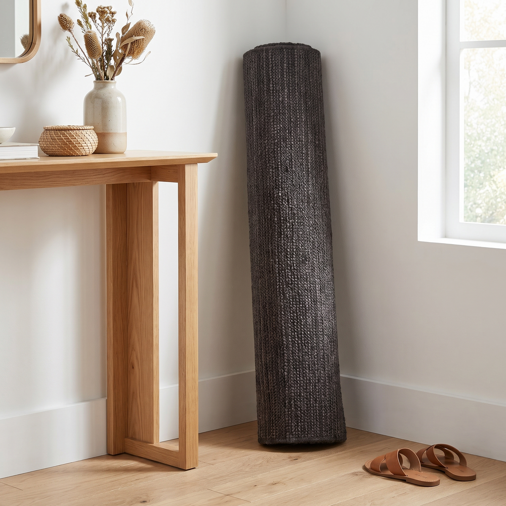 Tapis Sommières roulé en situation dans une entrée