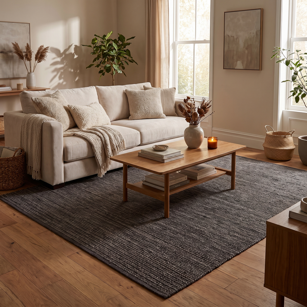 Tapis Sommières dans un salon moderne