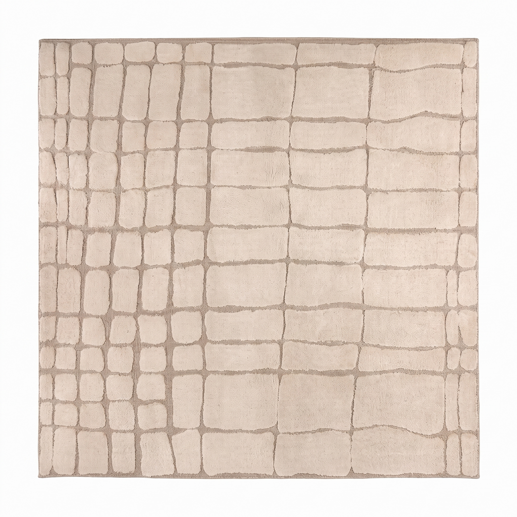 Tapis Eygalières Naturel - vue produit fond blanc