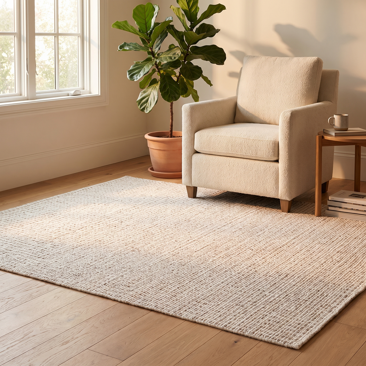 Tapis Forcalquier - salon vue large