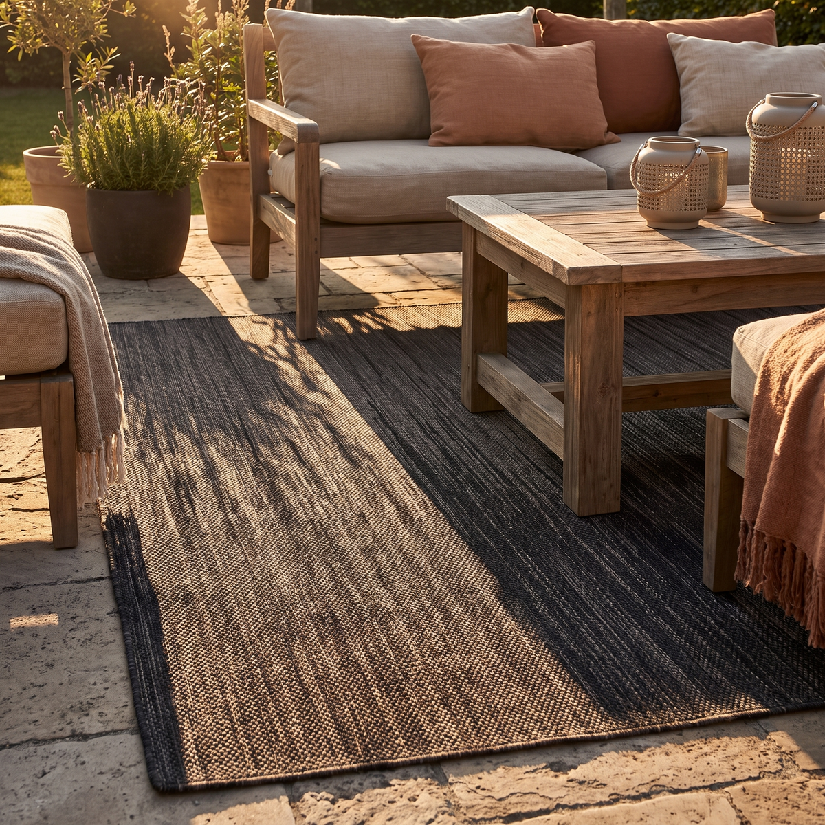 Tapis Gruissan Tonnerre - terrasse vue large