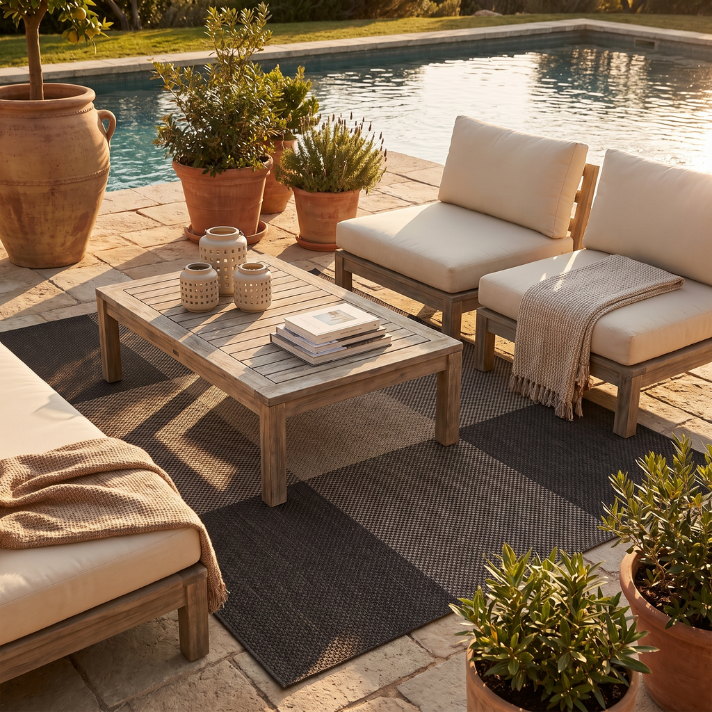 Tapis Leucate Tonnerre - terrasse vue large