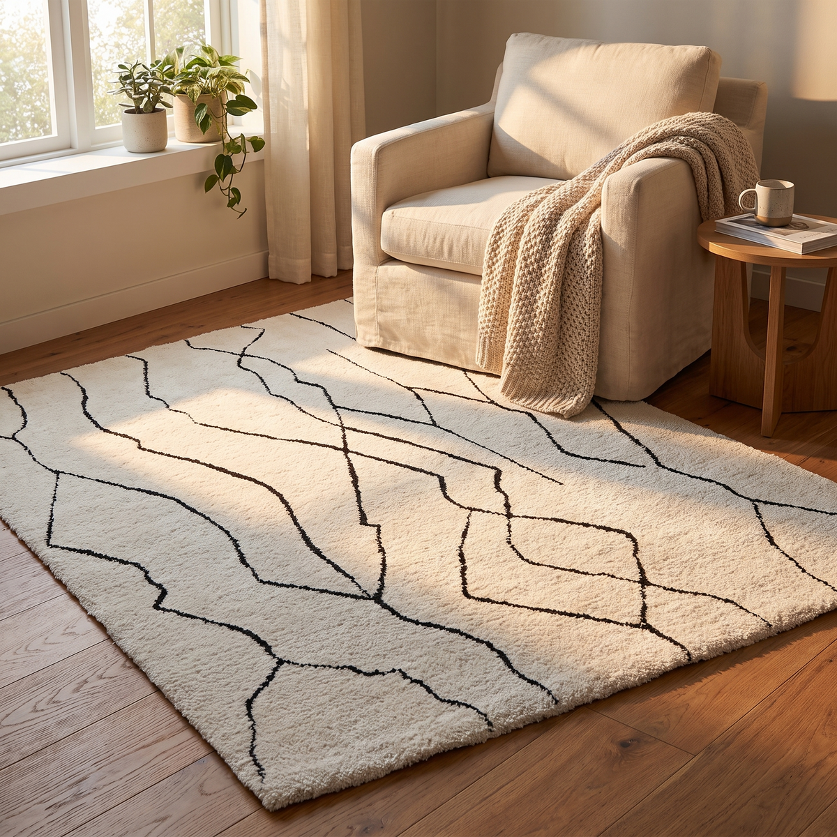 Tapis Grignan - salon vue large