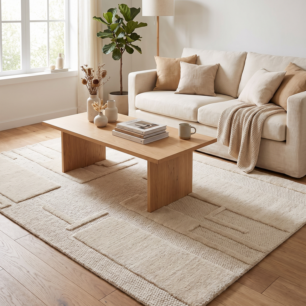 Tapis Maussane dans un salon moderne