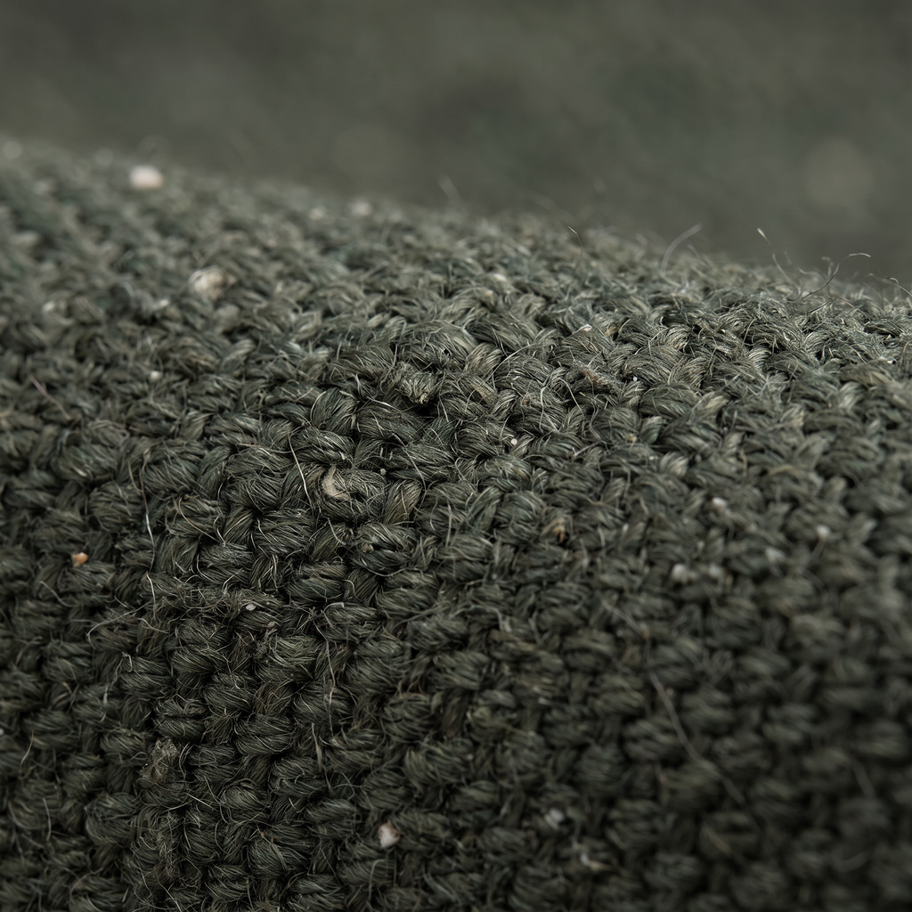 Zoom qualité du tissage du tapis Dieulefit Thym