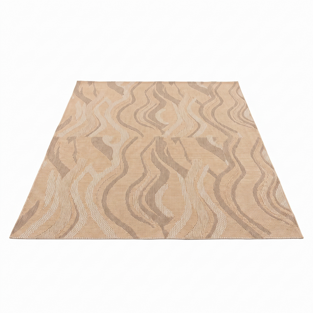Tapis Hyères Naturel - vue produit fond blanc