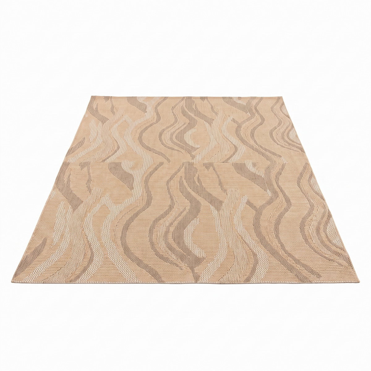 Tapis Hyères Naturel - vue produit fond blanc