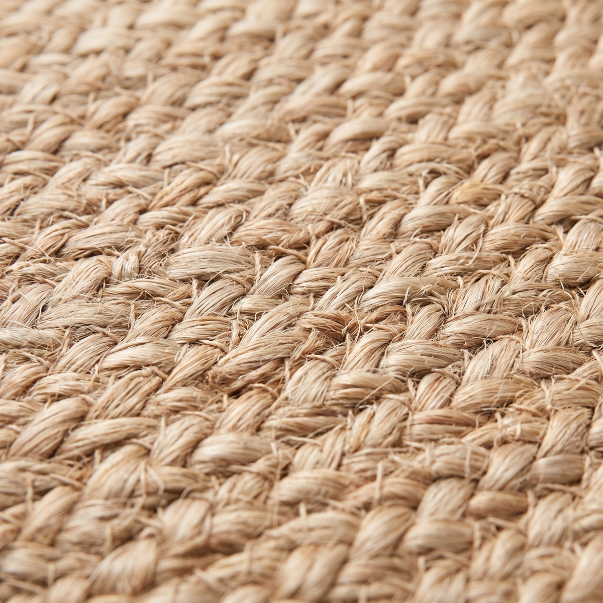 Zoom qualité du tissage du tapis Verdon Naturel
