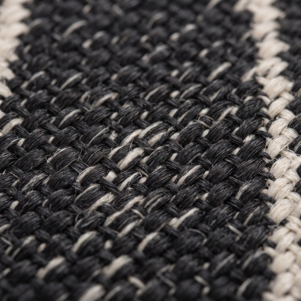 Zoom qualité du tissage du tapis Bonifacio Tonnerre
