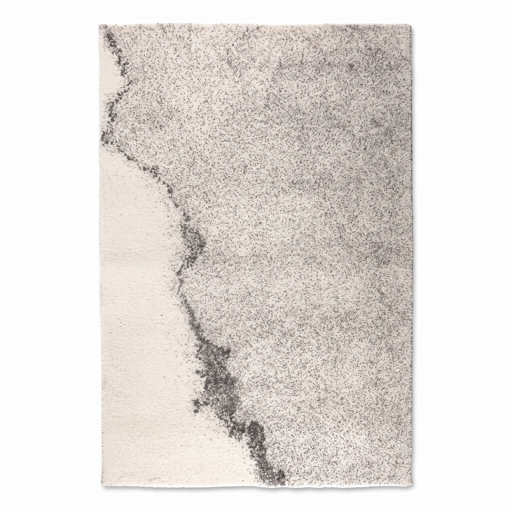 Tapis Queyras Ivoire - vue produit fond blanc