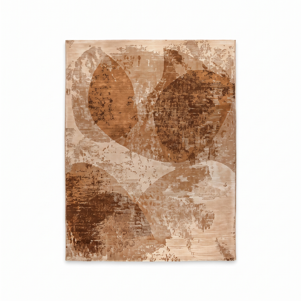 Tapis Belledonne Bronze - vue produit fond blanc