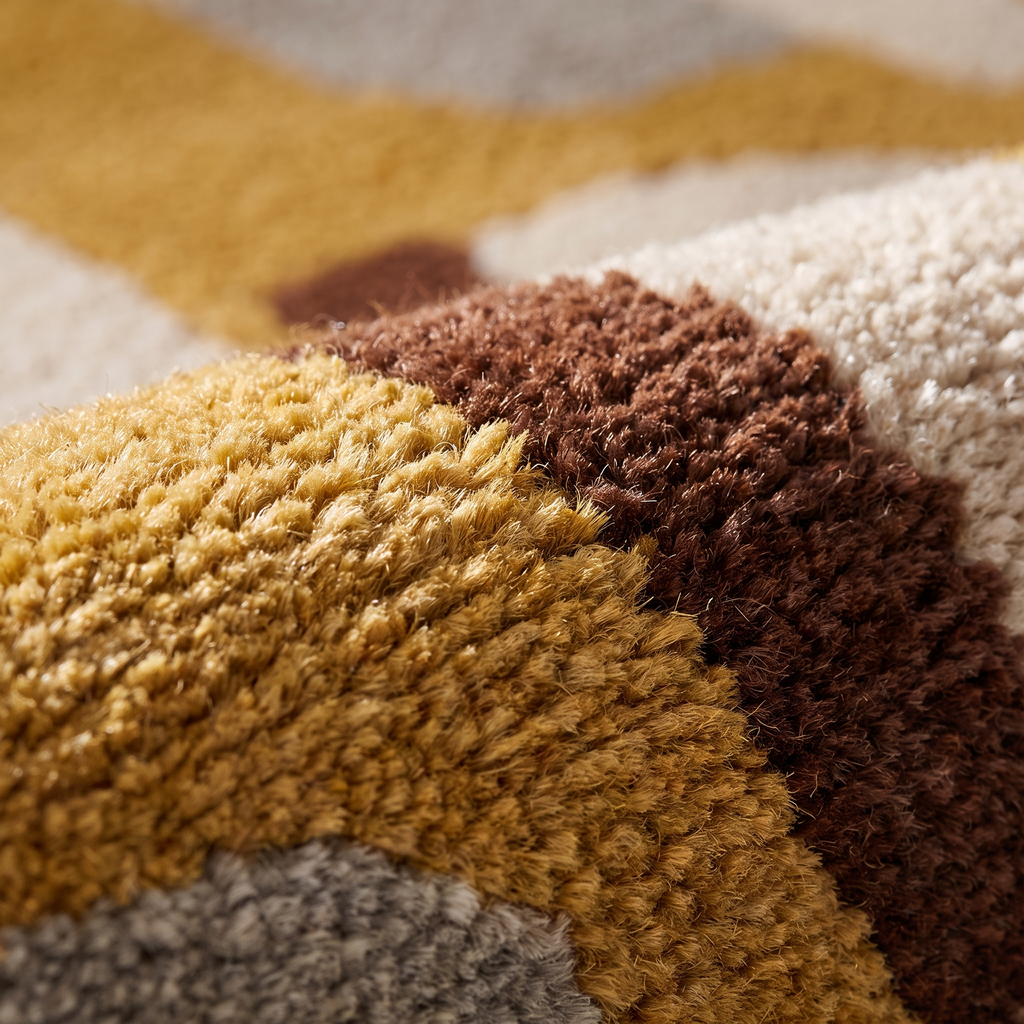 Zoom qualité du tissage du tapis Ubaye Multico