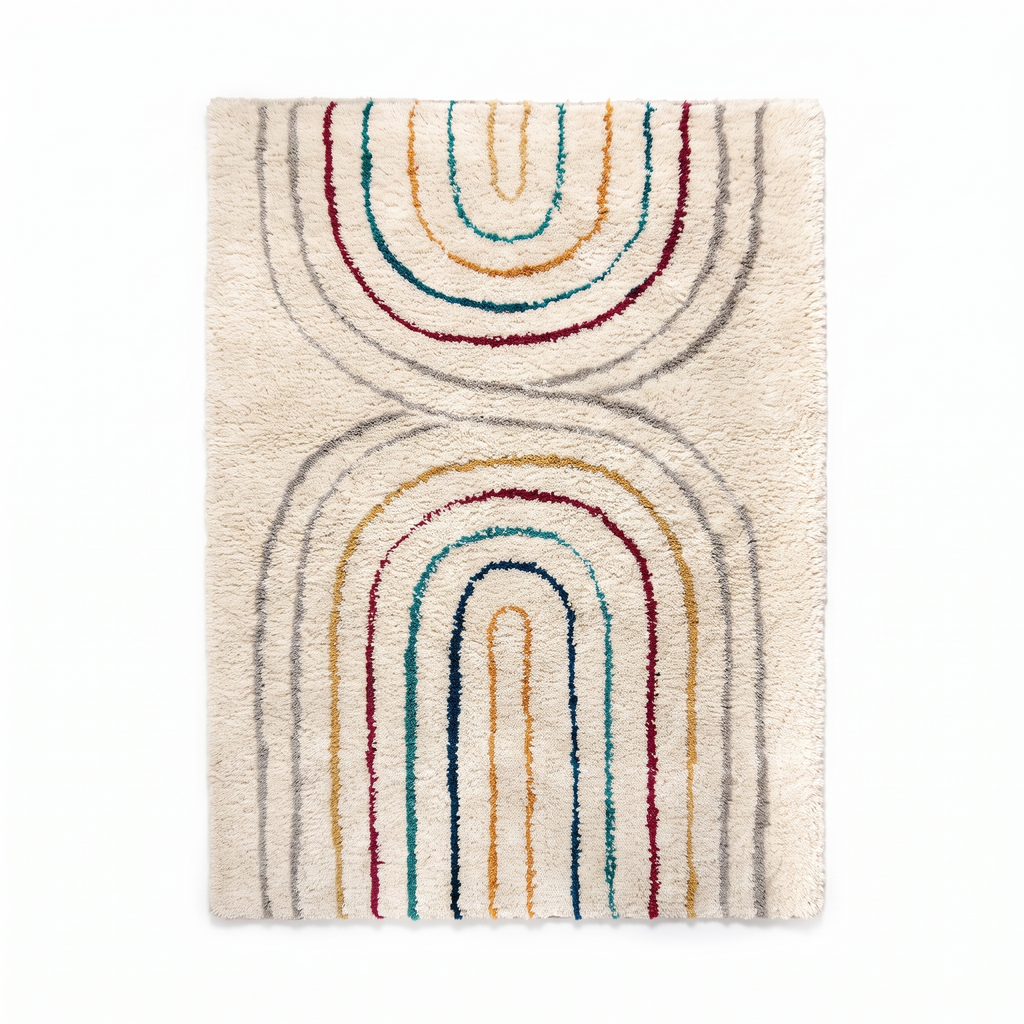 Tapis Lautrec Multico - vue produit fond blanc