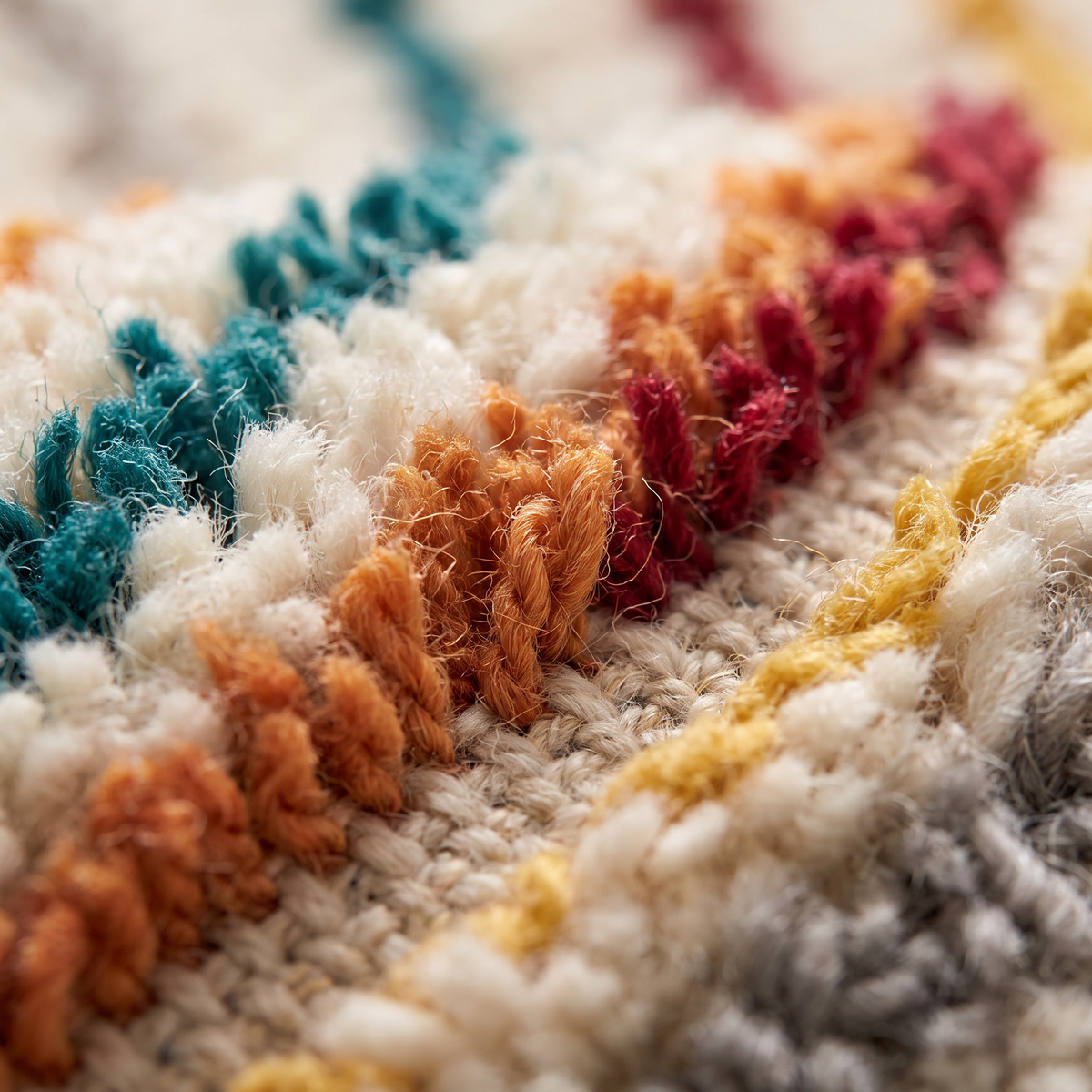 Zoom qualité du tissage du tapis Lautrec Multico