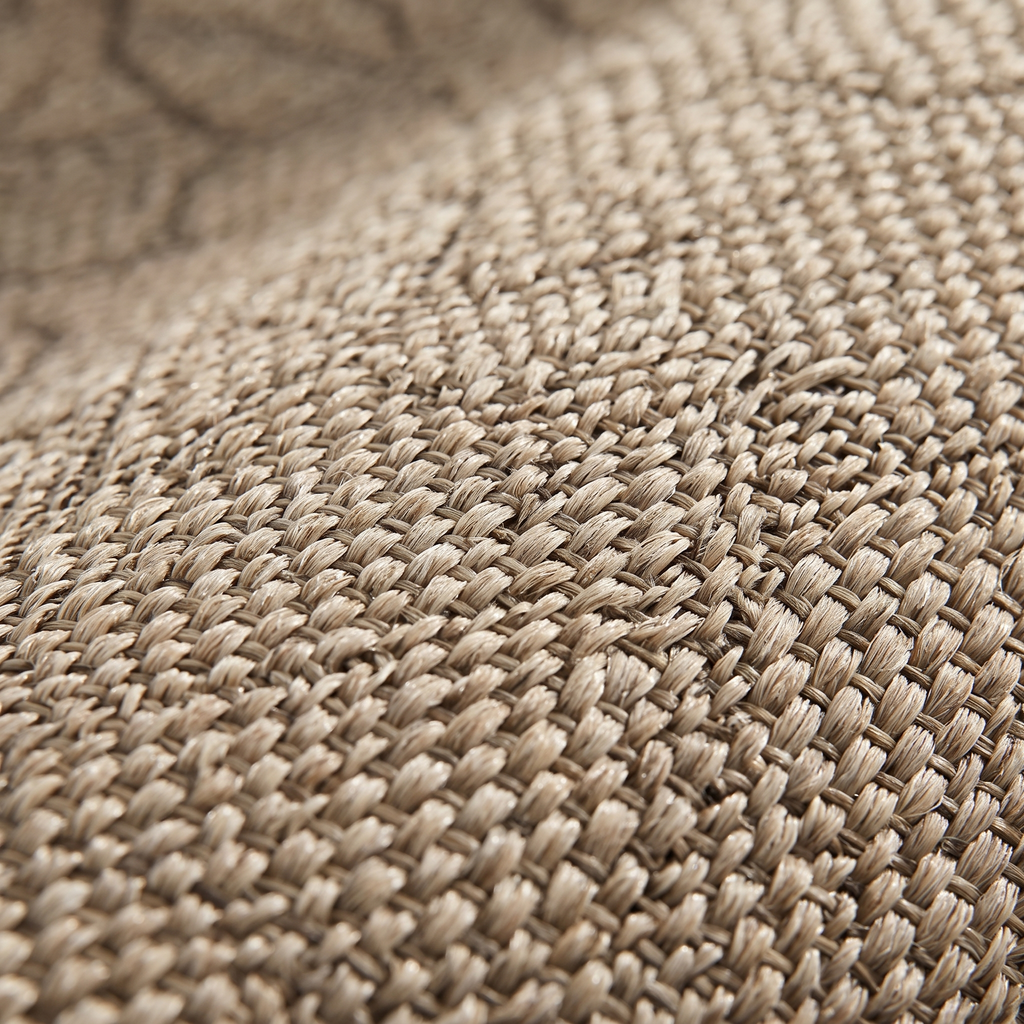Zoom qualité du tissage du tapis Port-Cros Naturel