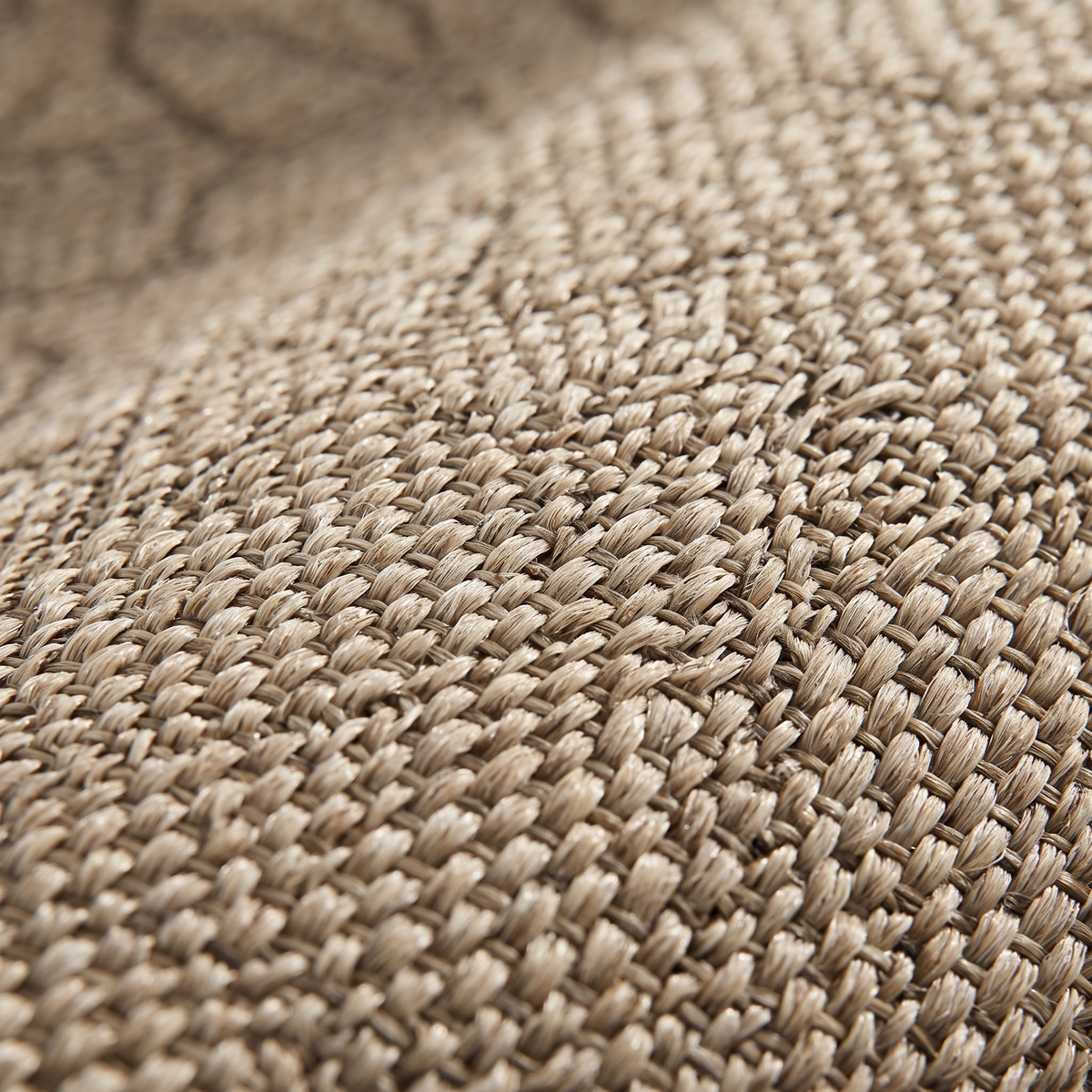 Zoom qualité du tissage du tapis Port-Cros Naturel