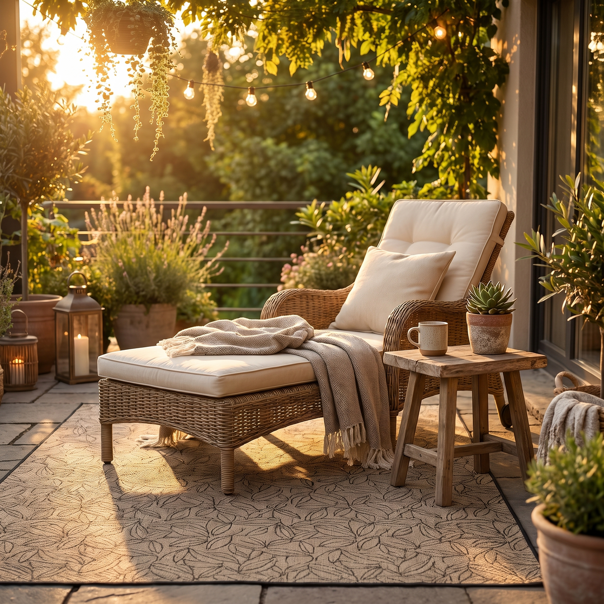 Tapis Port-Cros Naturel - terrasse vue large