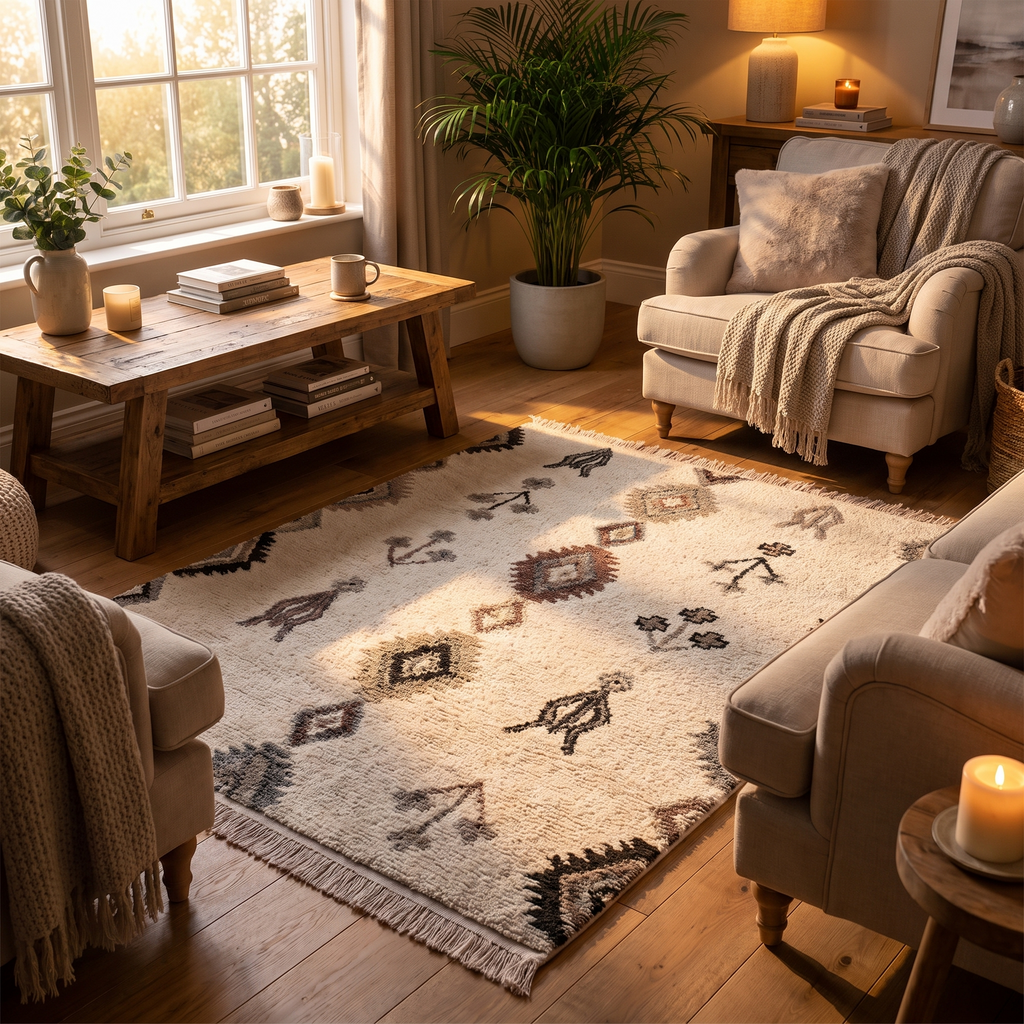 Tapis Barfleur - salon vue large