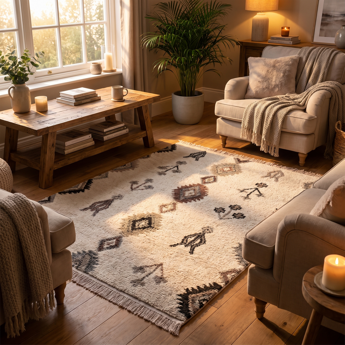 Tapis Barfleur - salon vue large