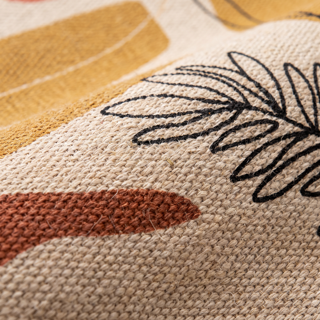 Zoom qualité du tissage du tapis Saumur Multico