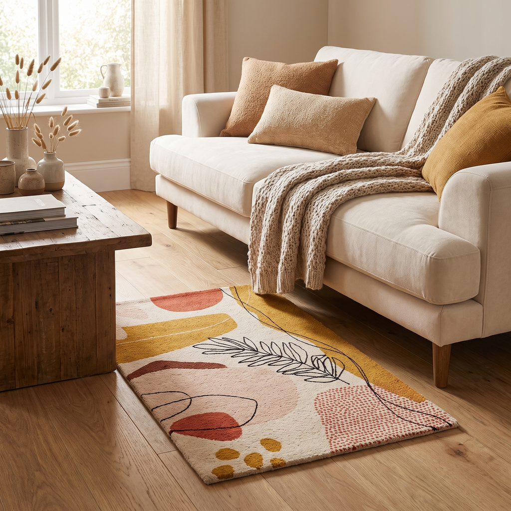 Tapis Saumur Multico dans un salon moderne