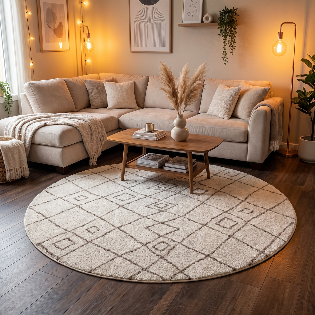 Tapis Provins dans un salon moderne