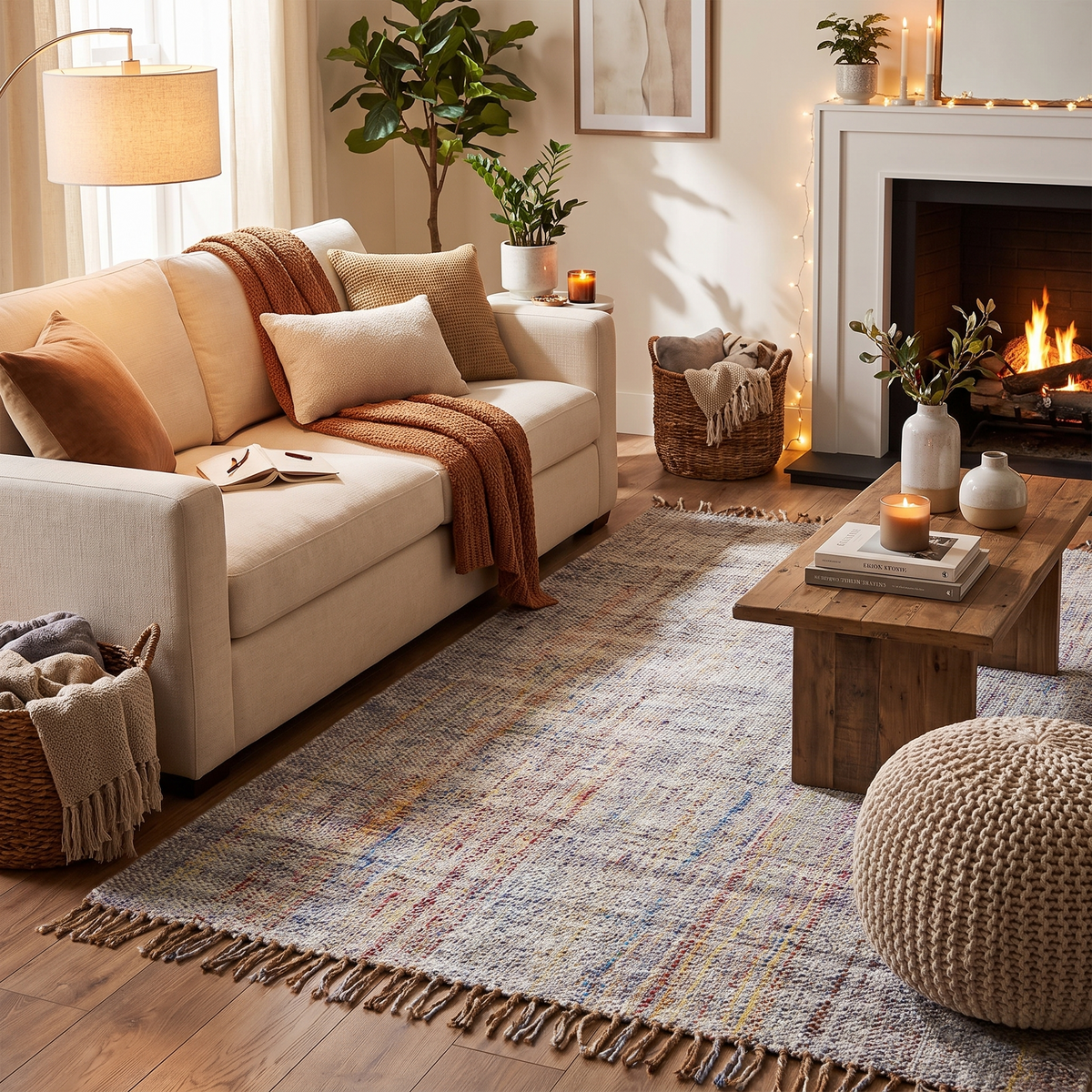 Tapis Montmartre dans un salon moderne