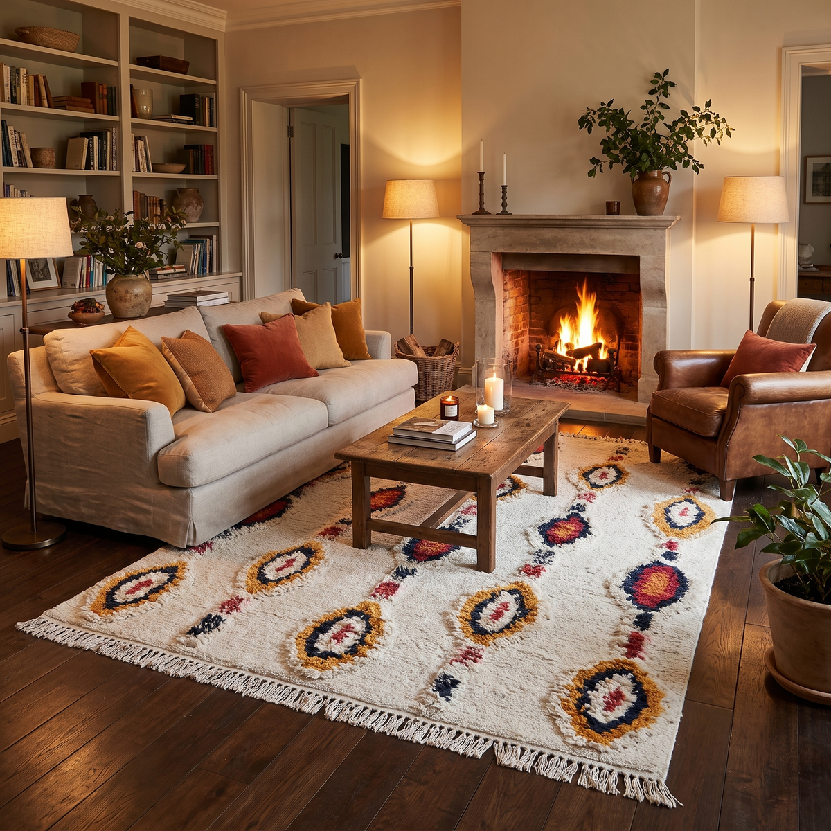 Tapis Chantilly - salon vue large