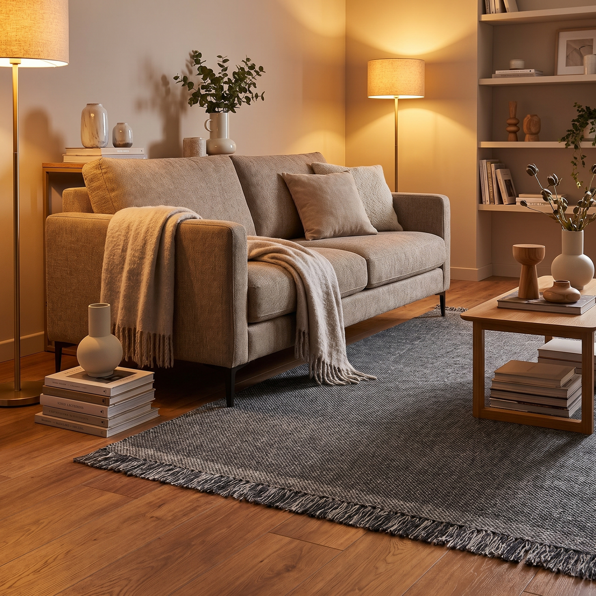 Tapis Marais dans un salon moderne