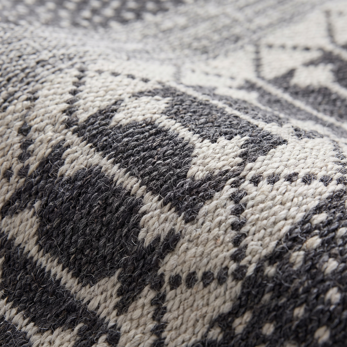 Zoom qualité du tissage du tapis Vence