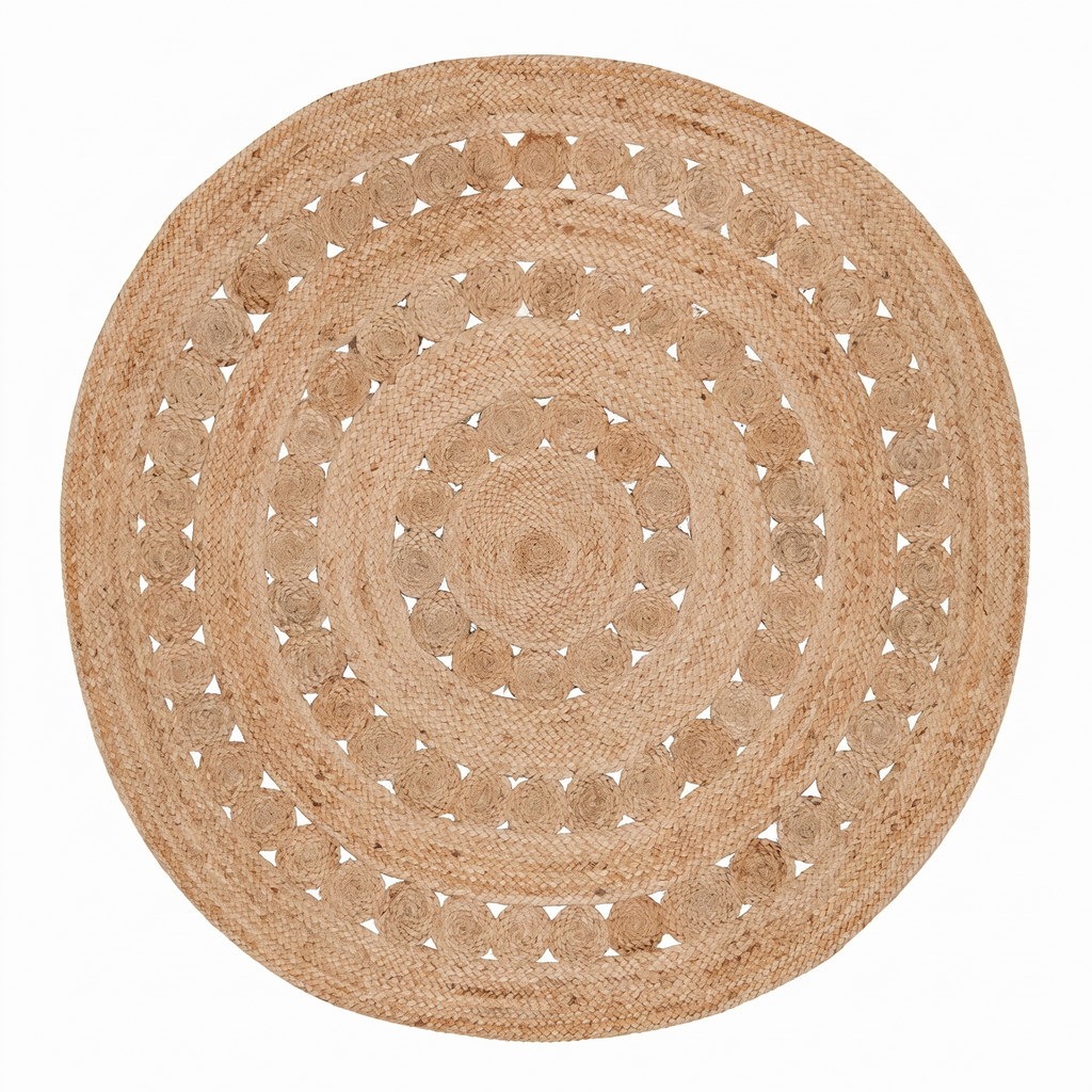 Tapis Minerve Naturel - vue produit fond blanc