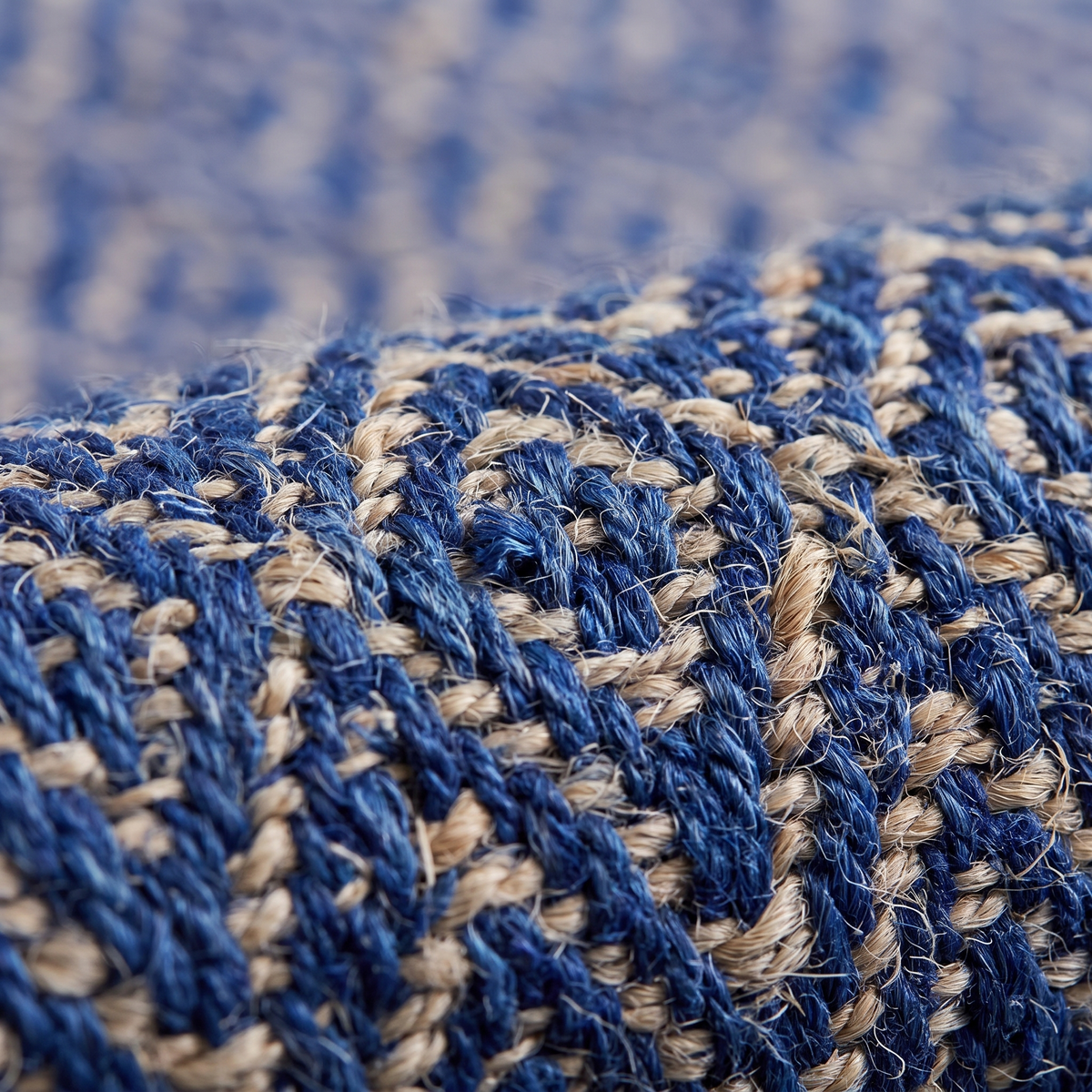 Tapis Lacoste Indigo zoom texture