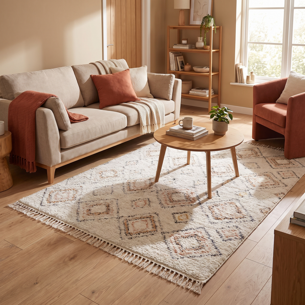 Tapis Najac Ivoire/Multi salon