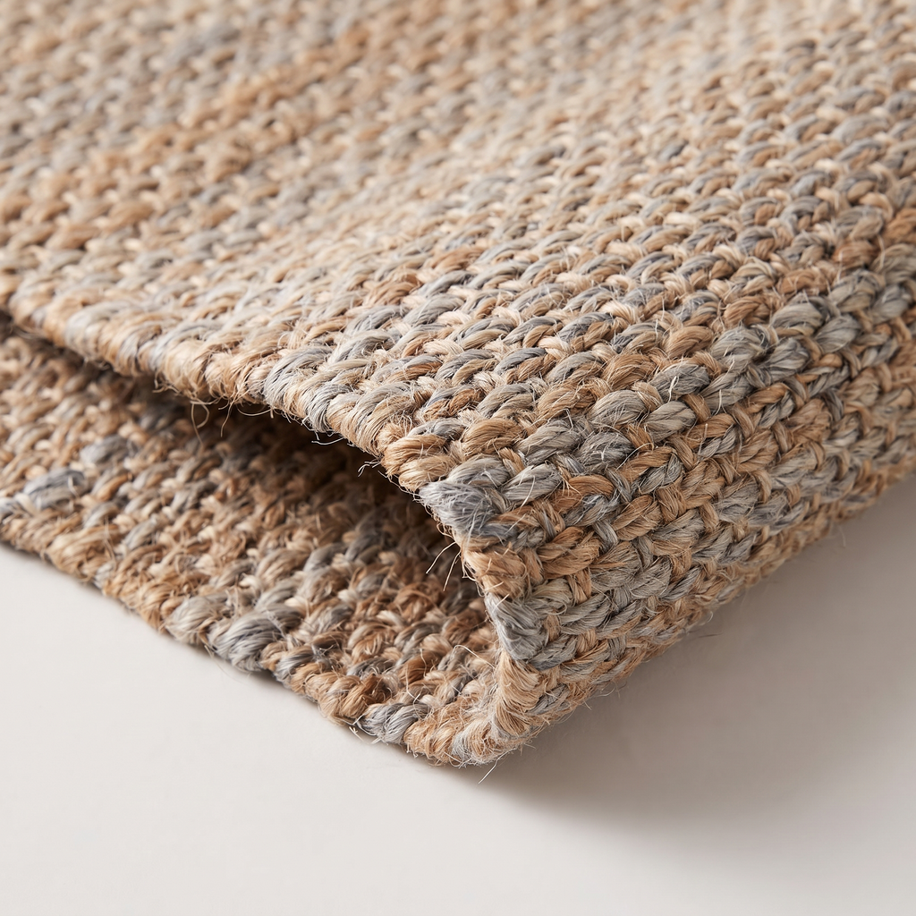 Tapis Yvoire Naturel/gris détail tissage