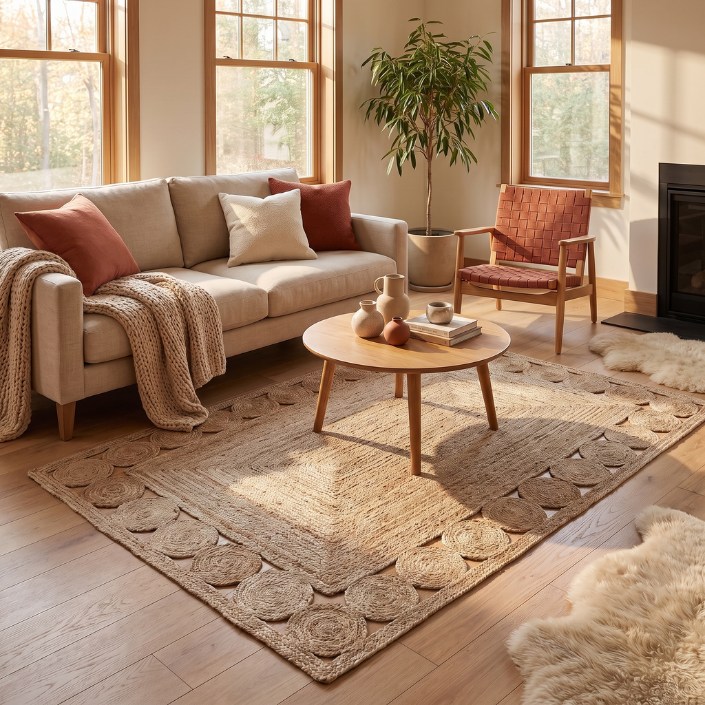 Tapis Charroux Naturel salon