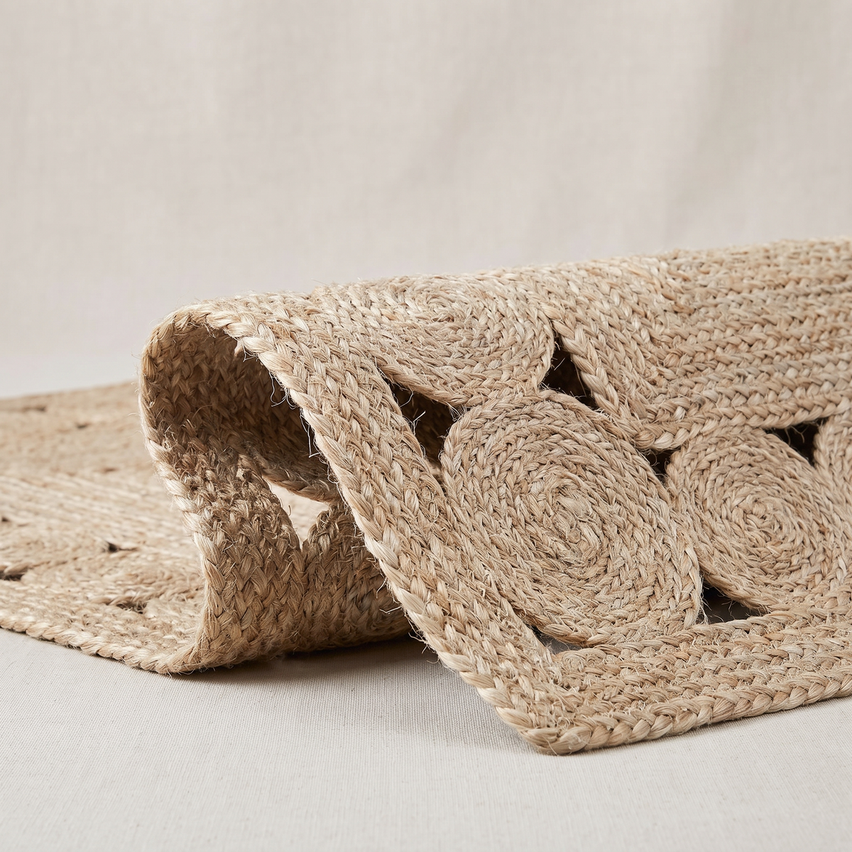 Tapis Charroux Naturel détail tissage