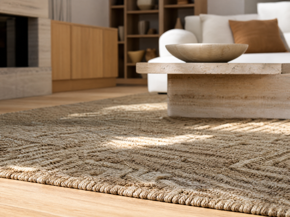 Tapis dans un intérieur contemporain