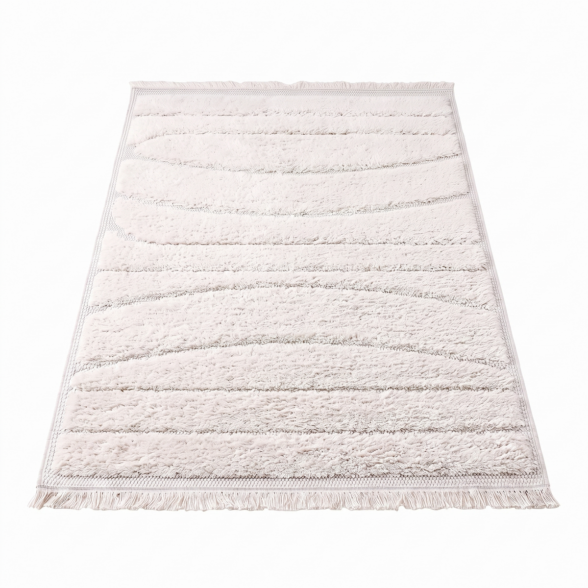 Tapis Figeac Neige - vue produit fond blanc